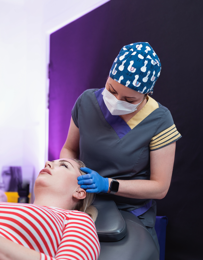 Where can sculptra be injected?